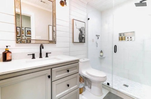 Round Rock House | The Cozy Boho Oasis Getaway - Pool, Hot Tub, Grille, & Large Deck