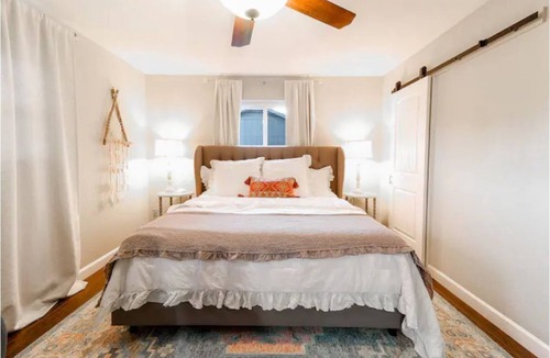 Round Rock House | The Cozy Boho Oasis Getaway - Pool, Hot Tub, Grille, & Large Deck