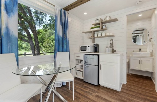 Dennis House | The Tiny 'Tainer | Tiny Shipping Container with HOT TUB