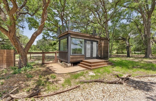 Dennis House | The Tiny 'Tainer | Tiny Shipping Container with HOT TUB