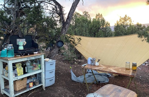 Sandia Park RV Rental | Tuktu Ranch - Serenity Yurt - Glamping Experience