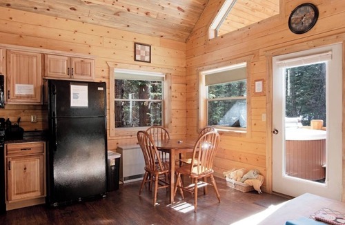 South Fork Cabin | Waterfront cabin with bridge, private hot tub, & WiFi - near National Forest