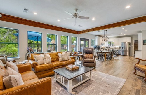 Whitesboro House | Wildwood Ranch TX- Pool + NEW Media Room & Sport Court on 160 acres- sleeps 12