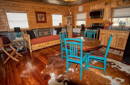 Lometa Cabin | Working wildlife ranch. Walk to river-fish, boat, swim. Near Colorado Bend.