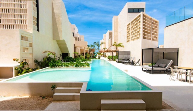 2BR beach Condo with 5 stars amenities in Telchac in Progreso