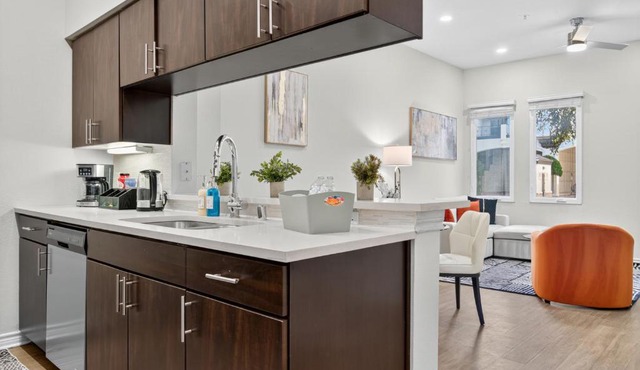 Beautifully Furnished One Bedroom Apartment in the Heart of West Village Dallas with Pool and Free Parking