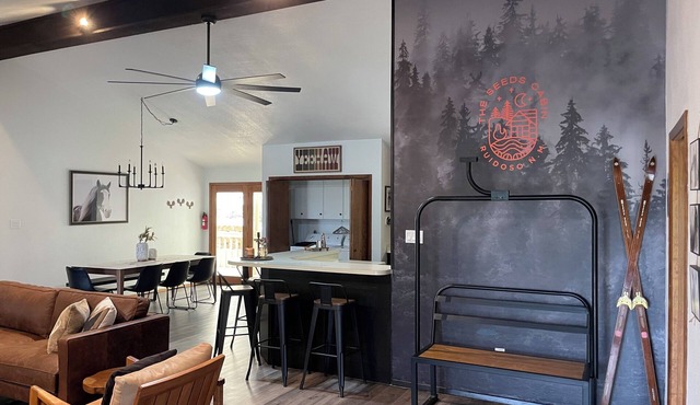 Cozy nights by the fireplace + game room, pool table, games, AC and much more.