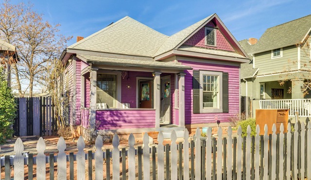 Deck & Home Office: Walkable Albuquerque Home