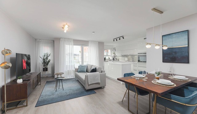 Deluxe apartment for up to 6 people I Near the trade fair and airport in Leinfelden-Echterdingen