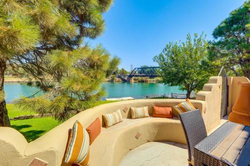 Dock & Charming Train Sounds! Riverside Retreat