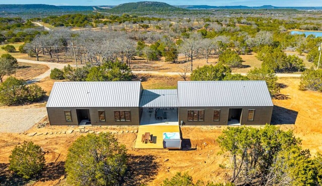 Double Modern Cabins w/hill country views!