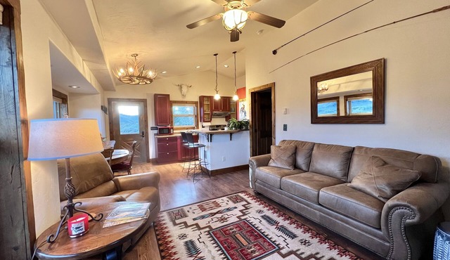 gorgeous modern cabin on private ranch