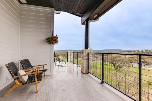 Hot Tub, Dock & View! Lakefront Marble Falls Home