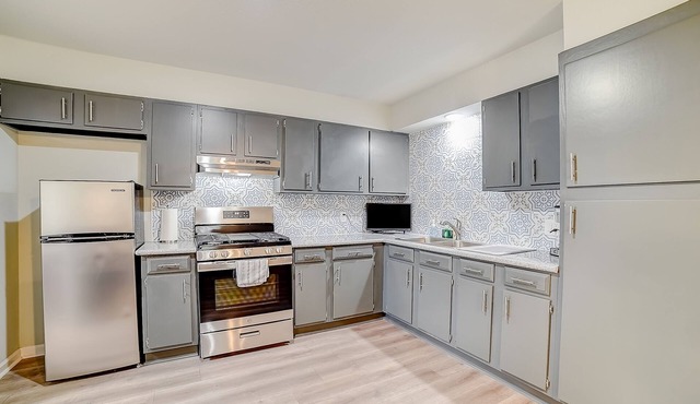 Inviting home with heated pool, enclosed yard, central AC, & W/D - dog-friendly in San Antonio