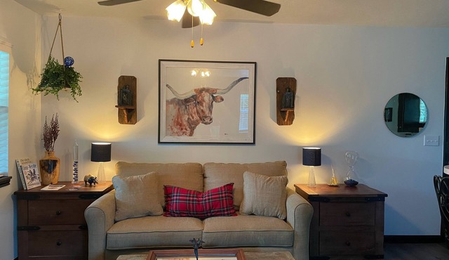Kerrville Cottage minutes from the 10 Hwy. A perfect blend of city and country.