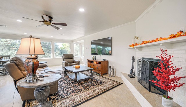 Panoramic Lake Views! Elegant Marble Falls Home in Marble Falls