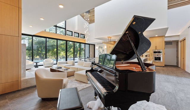 Riverside Luxe Pool Game Room Grand Piano in Ingram