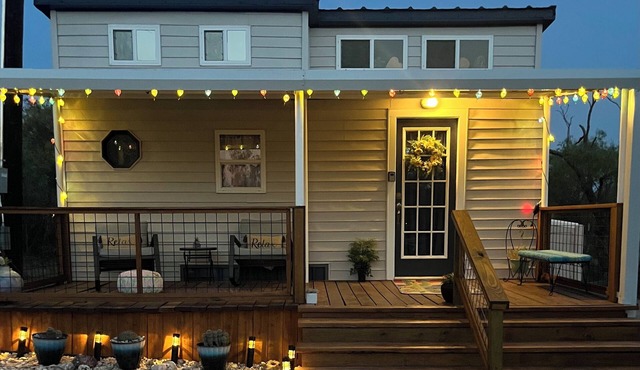 “SERENDIPITY” a boho inspired tiny home on wheels in country setting