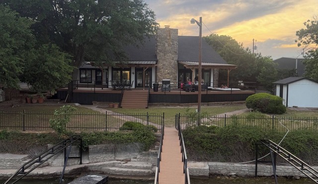 Spectacular Lakefront Retreat with Brand New Double-Decker Dock & Hot Tub!