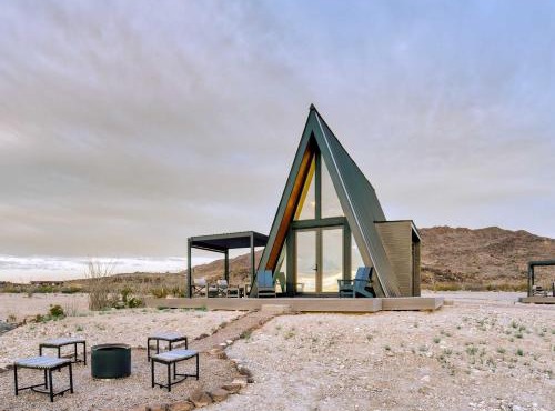 Stardust Big Bend Luxury A-Frame#3 with a fab view