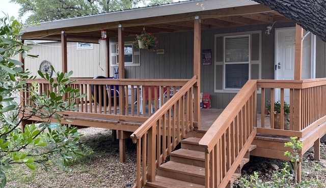 Steps from the Frio River, located just off 337 and a newly added cowboy pool.