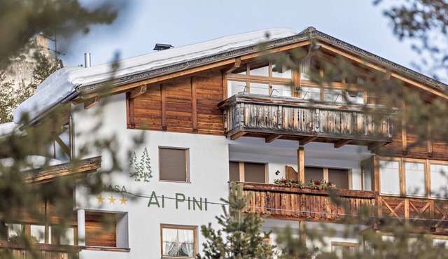 Studio Apartment “Ciasa ai Pini 211” near Ski Lifts with Mountain View, Balcony & Sauna in San Cassiano in Badia