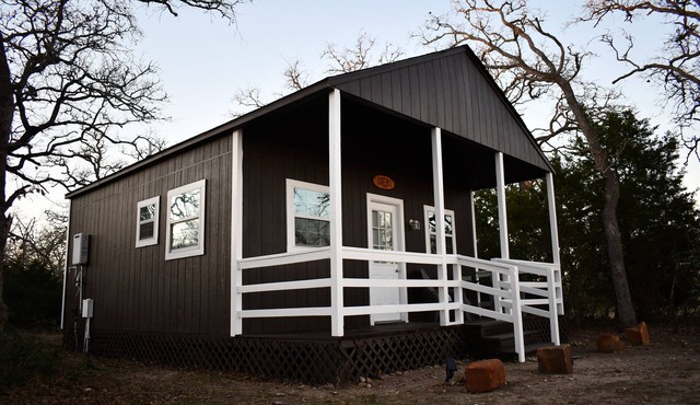 Tiny Picturesque Cabin on Idyllic Ranch with lake view close to Round Top TX