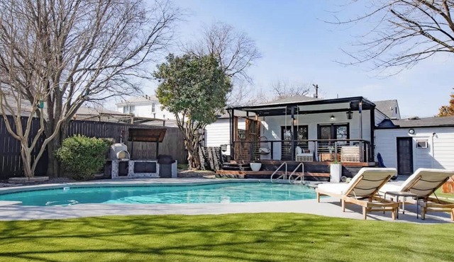 Upscale 3BR w/ Yard Games + Heated Pool + Hot Tub