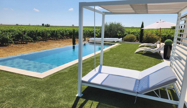 Villa with exceptional 4-star certified viewSPA and heated infinity pool in Servian