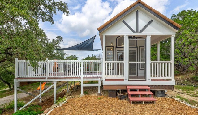 Welcome to The Tiny Haven at Hilltop Haven of Spicewood, Texas.