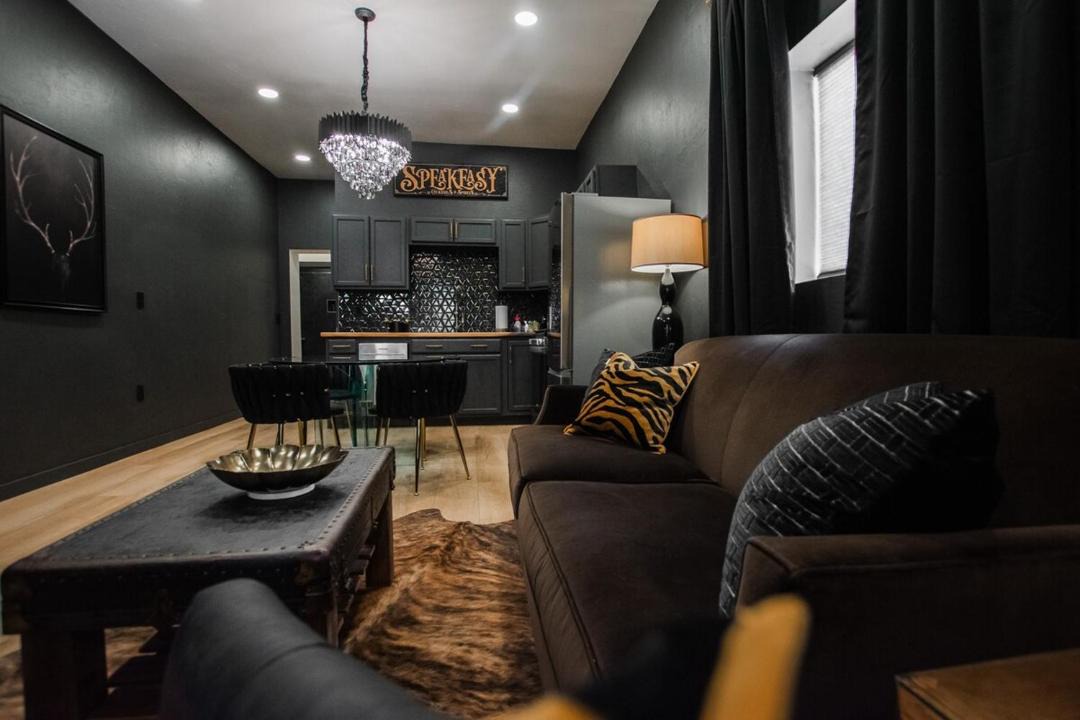 South Broadway Apartment | Speakeasy Suite at ArnoTriplex-Close to Downtown-Pet Friendly!