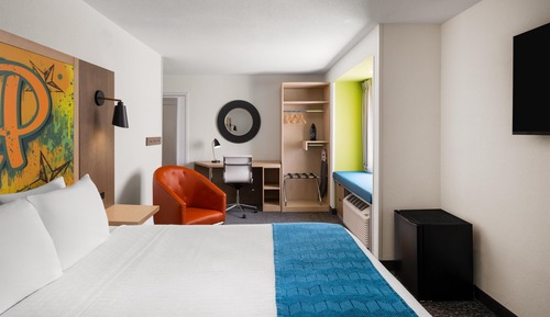 Standard Room, 1 King Bed, Accessible, Refrigerator (Walk-in Shower)