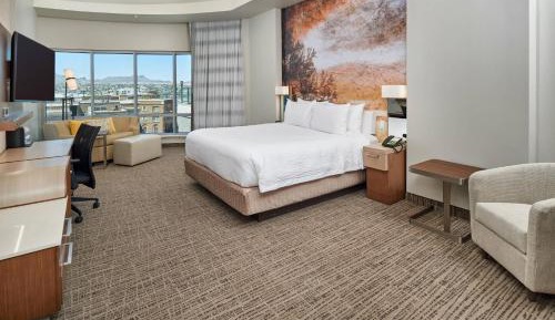 Larger King Room with Stadium View and Sofa Bed