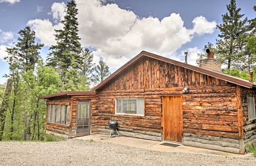 Ruidoso Cottage | Ruidoso Log Cabin Near Skiing & Wildlife!