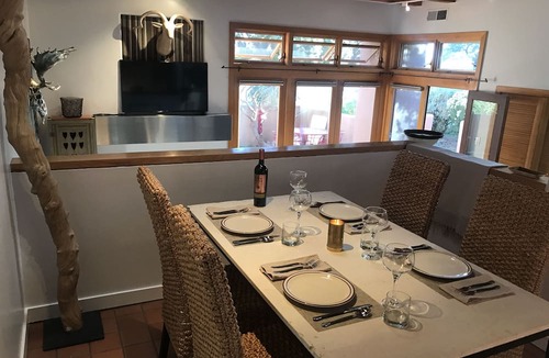 Nambe Pueblo Condo | Casita Bella: rustic contemporary, quiet private across from Four Seasons