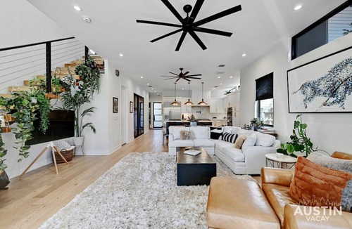 Holly Apartment | 4BR/3BA Home w/Pool & Patio, Pets OK | Parking & Tesla Charger, Walk Downtown