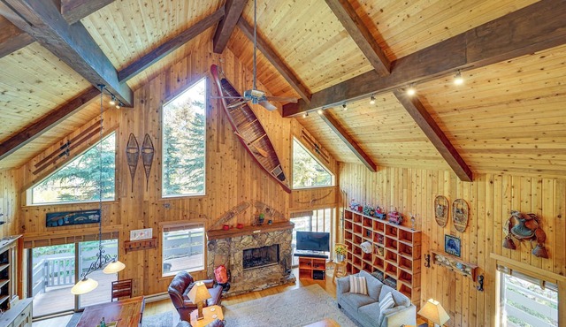 Game Room + Views: Cabin Near Purgatory Resort!
